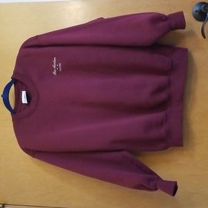 Vintage Crewneck Bar Harbor Maine Maroon Medium Thick Classic